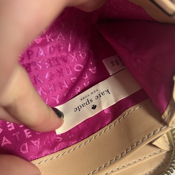 Beige Kate spade large zip around wallet. All damage is shown in pictures. - Picture 6 of 6